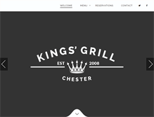 Tablet Screenshot of kingsgrill.co.uk